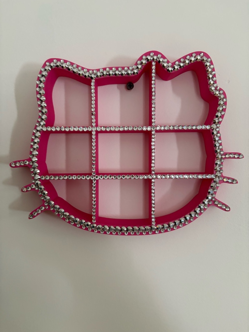 Sanrio Pink Rhinestone Hello Kitty Wall Shelf